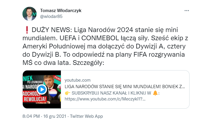 REWOLUCJA W LIDZE NARODÓW! Już nie tylko europejskie reprezentacje będą brać w niej udział! O.o